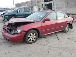 Honda Accord ex salvage cars for sale: 2002 Honda Accord EX