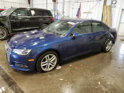 Salvage cars for sale at Franklin, WI auction: 2017 Audi A4 Premium