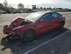 Salvage cars for sale at Van Nuys, CA auction: 2022 Tesla Model 3