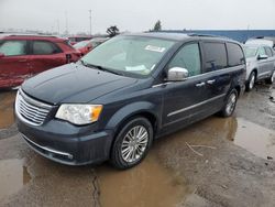 Salvage cars for sale at Woodhaven, MI auction: 2014 Chrysler Town & Country Touring L