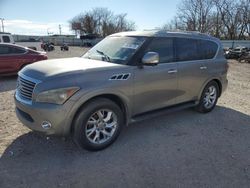 Salvage cars for sale at Oklahoma City, OK auction: 2014 Infiniti QX80