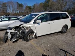 Salvage cars for sale at Austell, GA auction: 2019 Toyota Sienna XLE