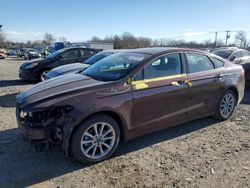 Salvage cars for sale from Copart Hillsborough, NJ: 2017 Ford Fusion SE Hybrid