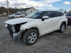 Salvage cars for sale at York Haven, PA auction: 2020 Toyota Highlander Hybrid LE