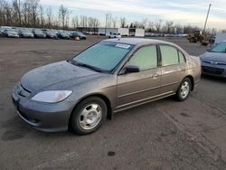 Honda salvage cars for sale: 2005 Honda Civic Hybrid