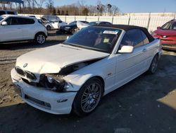 Salvage cars for sale at Spartanburg, SC auction: 2002 BMW 330 CI