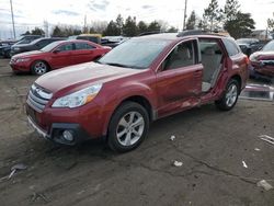 Salvage cars for sale at Denver, CO auction: 2014 Subaru Outback 2.5I Limited