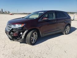 Salvage cars for sale at New Braunfels, TX auction: 2017 Ford Edge Titanium