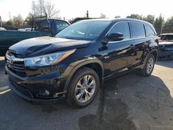 Salvage cars for sale at San Martin, CA auction: 2015 Toyota Highlander XLE