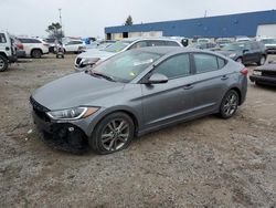 Salvage cars for sale at Woodhaven, MI auction: 2018 Hyundai Elantra SEL