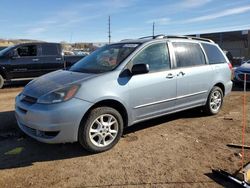 Salvage cars for sale at Colorado Springs, CO auction: 2004 Toyota Sienna LE