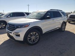 Salvage cars for sale at Andrews, TX auction: 2022 Ford Explorer XLT