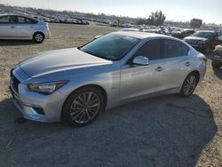 Salvage cars for sale at Antelope, CA auction: 2018 Infiniti Q50 Luxe