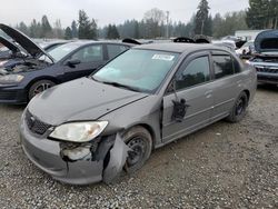 Salvage cars for sale from Copart Graham, WA: 2004 Honda Civic LX