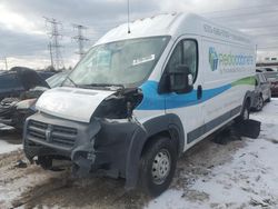 Salvage trucks for sale at Elgin, IL auction: 2017 Dodge RAM Promaster 2500 2500 High