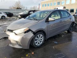 Vehiculos salvage en venta de Copart Littleton, CO: 2016 Toyota Corolla L