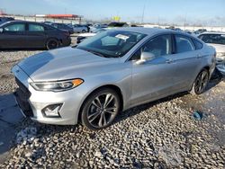 Salvage cars for sale at Cahokia Heights, IL auction: 2019 Ford Fusion Titanium