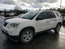 GMC salvage cars for sale: 2008 GMC Acadia SLE