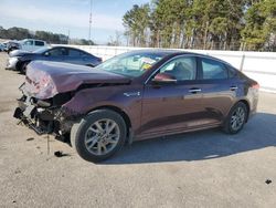 Salvage cars for sale at Dunn, NC auction: 2019 KIA Optima LX