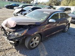 Salvage cars for sale from Copart Riverview, FL: 2015 KIA Optima LX