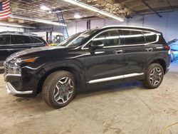 Salvage cars for sale at Wheeling, IL auction: 2021 Hyundai Santa FE Calligraphy