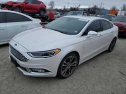 Salvage cars for sale at Bridgeton, MO auction: 2018 Ford Fusion TITANIUM/PLATINUM