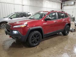 Salvage cars for sale at Franklin, WI auction: 2017 Jeep Cherokee Trailhawk