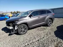 Salvage cars for sale at Reno, NV auction: 2016 Toyota Highlander XLE