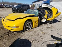 Chevrolet salvage cars for sale: 2001 Chevrolet Corvette