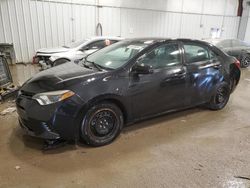 Salvage cars for sale at Franklin, WI auction: 2015 Toyota Corolla L