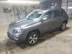 Salvage cars for sale at Angola, NY auction: 2017 Jeep Compass Latitude