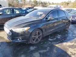 Salvage cars for sale at Exeter, RI auction: 2015 Ford Fusion Titanium