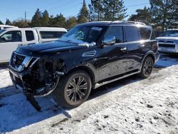 Salvage cars for sale at Denver, CO auction: 2017 Nissan Armada Platinum