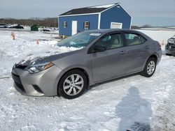 Salvage cars for sale at Assonet, MA auction: 2014 Toyota Corolla L