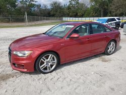 Salvage cars for sale at Fort Pierce, FL auction: 2015 Audi A6 Premium Plus