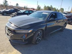 Salvage cars for sale at Gaston, SC auction: 2021 Honda Accord Sport