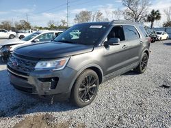 Salvage cars for sale at Riverview, FL auction: 2018 Ford Explorer XLT