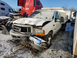 Salvage trucks for sale at Elgin, IL auction: 2001 Ford F350 Super Duty