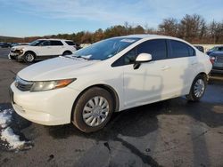 Salvage cars for sale from Copart Brookhaven, NY: 2012 Honda Civic LX