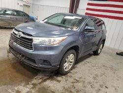 Salvage cars for sale at Windham, ME auction: 2015 Toyota Highlander LE