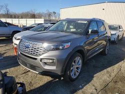 Salvage cars for sale at Spartanburg, SC auction: 2021 Ford Explorer Platinum