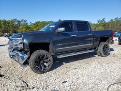 Salvage cars for sale at Houston, TX auction: 2017 Chevrolet Silverado C1500 LTZ