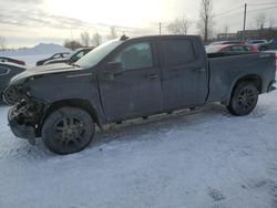 Salvage cars for sale at Montreal Est, QC auction: 2024 Chevrolet Silverado K1500 Custom