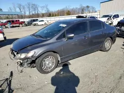 Salvage cars for sale at Spartanburg, SC auction: 2010 Honda Civic Hybrid