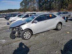 Salvage cars for sale from Copart Fairburn, GA: 2016 Toyota Corolla L