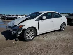 Salvage cars for sale at Houston, TX auction: 2012 Honda Civic EX