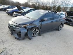 Salvage cars for sale at North Billerica, MA auction: 2017 Toyota Prius Prime