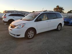 Salvage cars for sale at San Diego, CA auction: 2004 Toyota Sienna CE