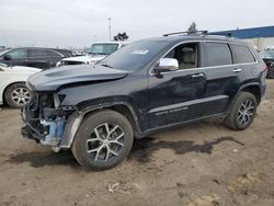 Salvage cars for sale at Woodhaven, MI auction: 2019 Jeep Grand Cherokee Limited