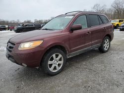 Salvage cars for sale at Ellwood City, PA auction: 2009 Hyundai Santa FE SE